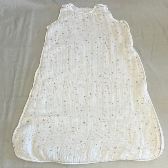 aden + anais White and Pink Star insulated Sleep Sack - Picture 1 of 4